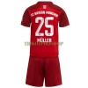 Original Trikotsatz FC Bayern München Thomas Muller 25 Heimtrikot 2021-22 Für Kinder